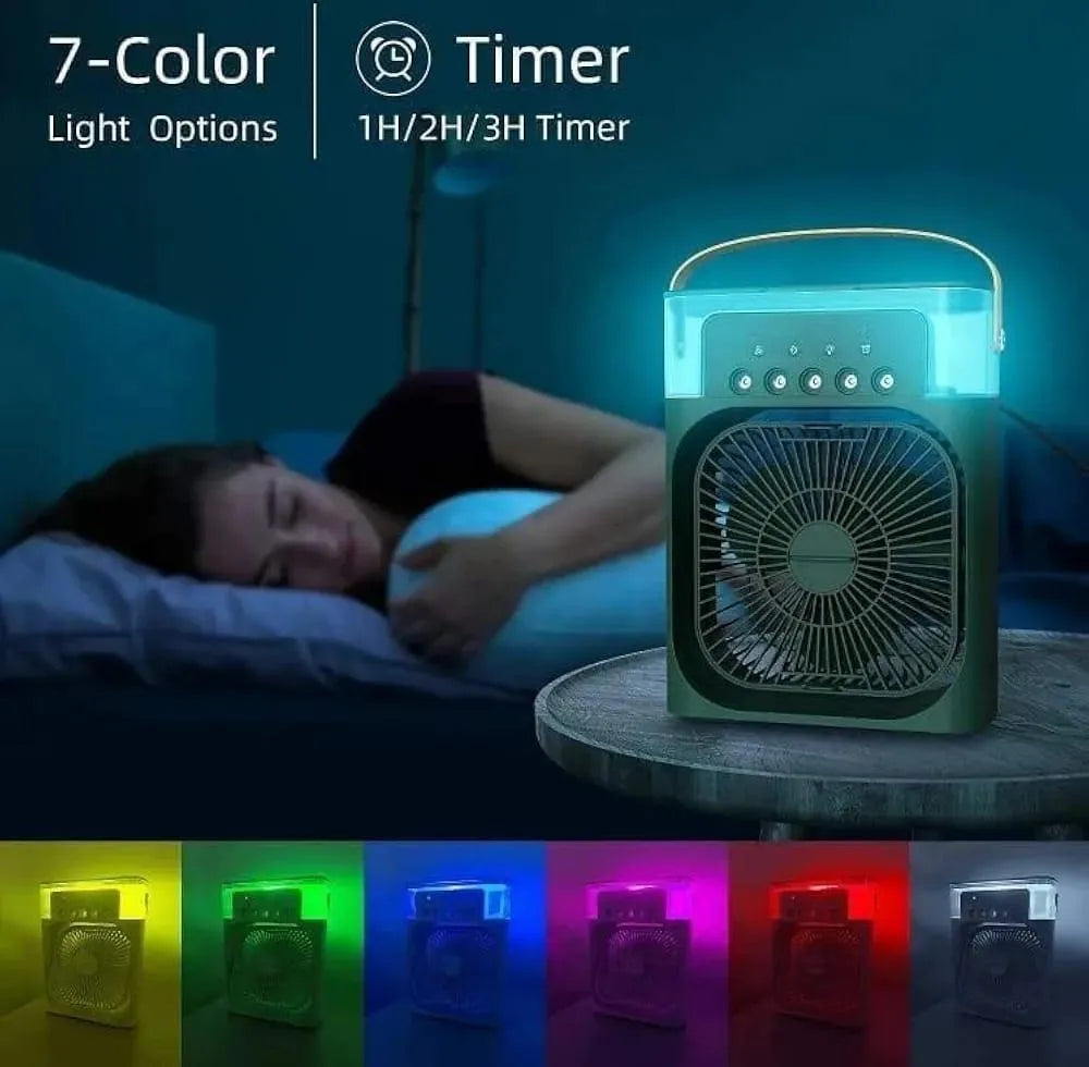 Mini AC Air Cooler USB Rechargeable White