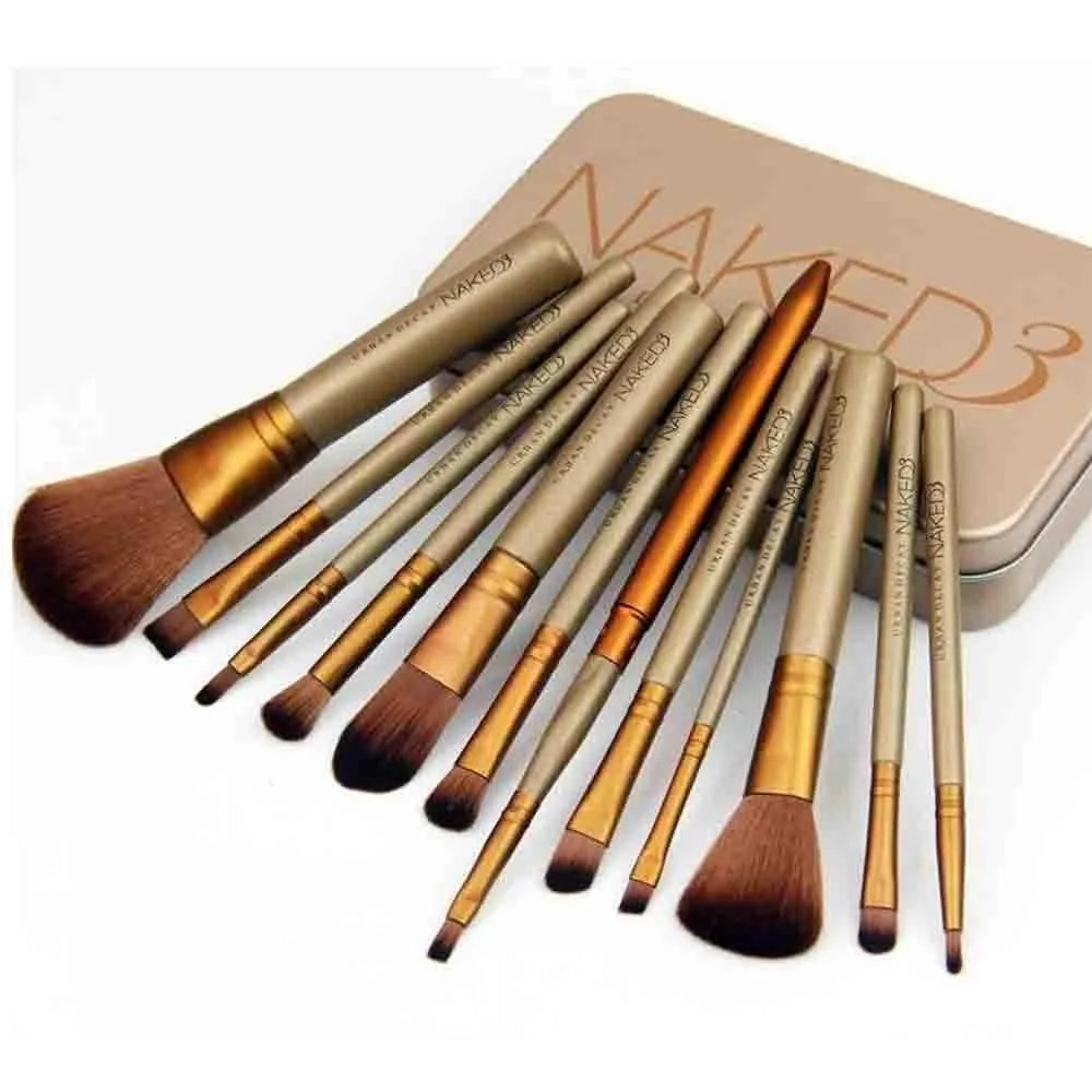 12 PCS Professional Makeup Brush Set with Storage Box | Soft Premium Bristles | Rs. 1299 | COD Available | Dilloana.Store
